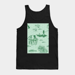 Tammie Norie Fishing - Green Tank Top